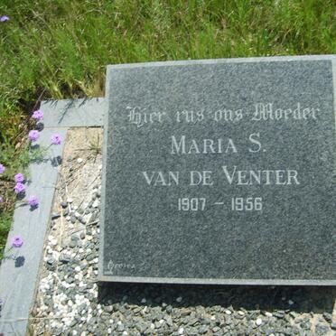 VENTER Maria S., van de 1907-1956