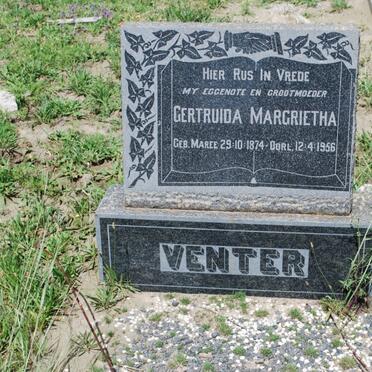 VENTER Gertruida Margrietha nee MAREE 1874-1956