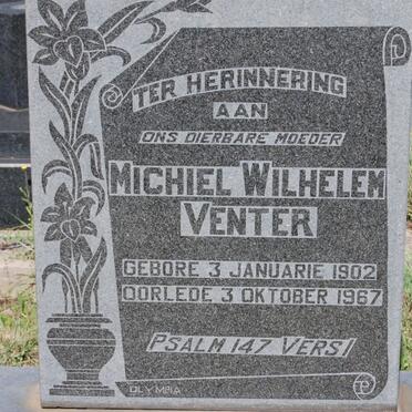 VENTER Michiel Wilhelem 1902-1967
