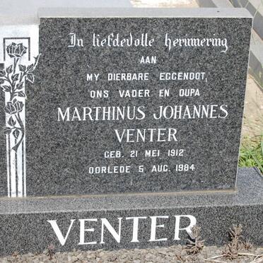 VENTER Marthinus Johannes 1912-1984