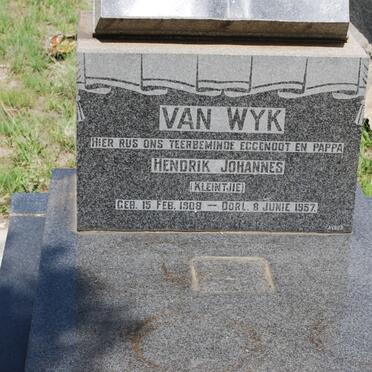 WYK Hendrik Johannes, van 1908-1957