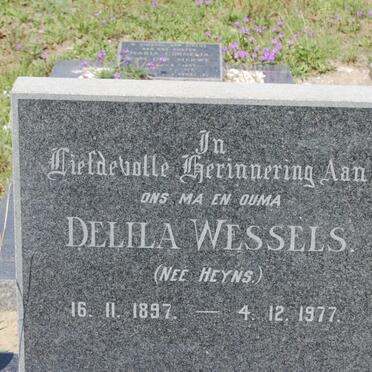 WESSELS Delila nee HEYNS 1897-1977