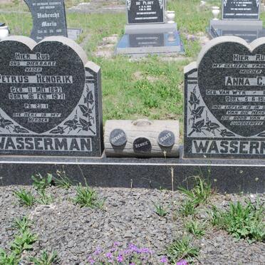 WASSERMAN Petrus Hendrik 1897-1971 &amp; Anna C.C. VAN WYK 1900-1957