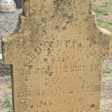 ROOYEN Josebus Jacobus, van 1895-1933