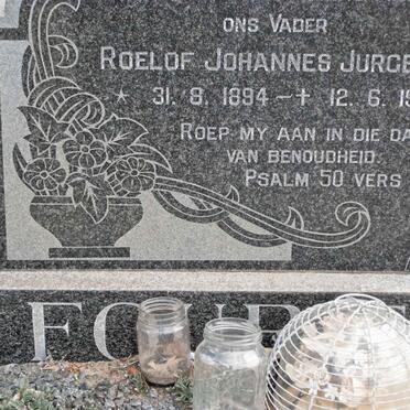 FOURIE Roelof Johannes Jurgens 1894-1971