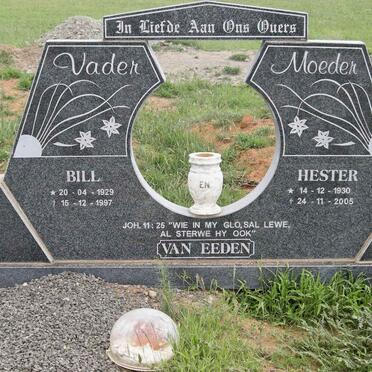 EEDEN Bill, van 1929-1997 &amp; Hester 1930-2005