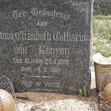 ROOYEN Anna Elizabeth Catharina. van nee OLIVIER 1886-1960