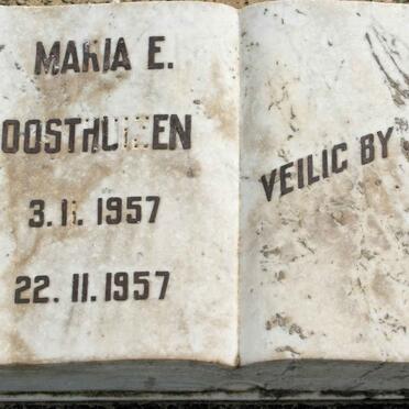 OOSTHUISEN Maria E. 1957-1957