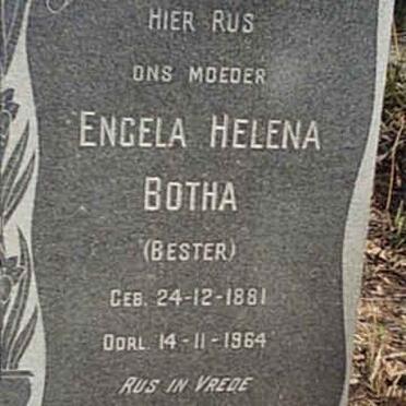 BOTHA Engela Helena nee BESTER 1881-1964