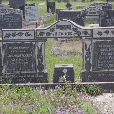 ? Johannes Frederick 1912-1953 & Anna Maria Elizabeth DU PLESSIS 1917-1999