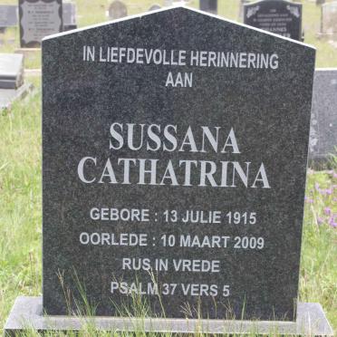 ? Sussana Cathatrina 1915-2009