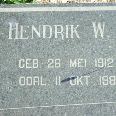 ALBERTS Hendrik W. 1912-1985