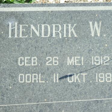 ALBERTS Hendrik W. 1912-1985