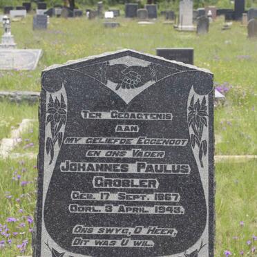 GROBLER Johannes Paulus 1867-1943