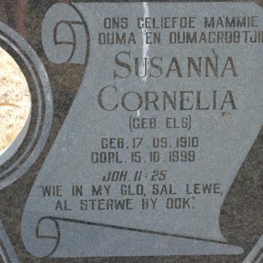 GROBLER Susanna Cornelia nee ELS 1910-1999