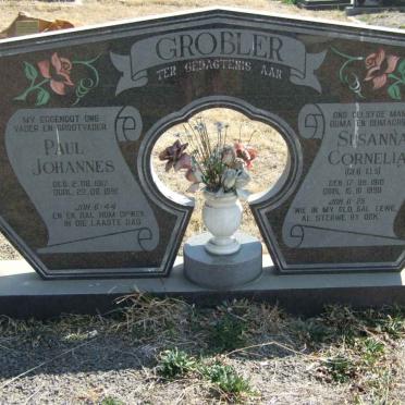 GROBLER Paul Johannes 1917-1991 &amp; Susanna Cornelia ELS 1910-1999