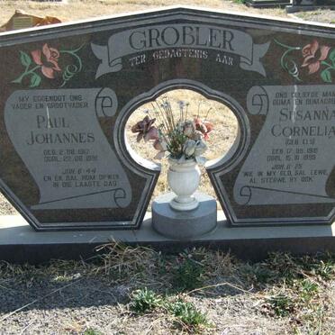 GROBLER Paul Johannes 1917-1991 &amp; Susanna Cornelia ELS 1910-1999