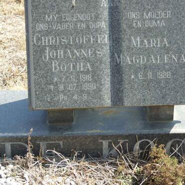 KOCK Christoffel Johannes Botha, de 1918-1990 &amp; Maria Magdalena 1920-