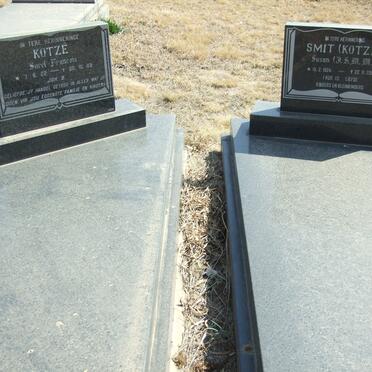 KOTZE Sarel Francois 1922-1983 :: SMIT J.S.M.M. nee KOTZÉ 1924-2003