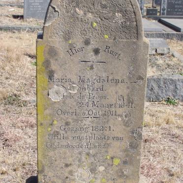 LOMBARD Maria Magdalena nee DU PREEZ 1841-1911