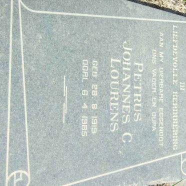 LOURENS Petrus Johannes C. 1919-1985