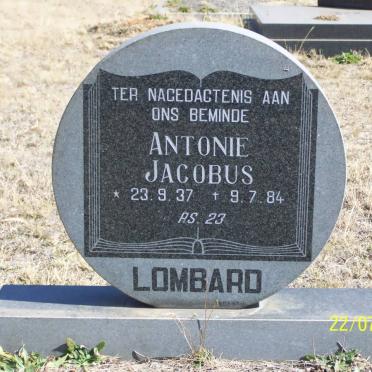 LOMBARD Antonie Jacobus 1937-1984