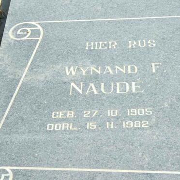 NAUDE Wynand F. 1905-1982