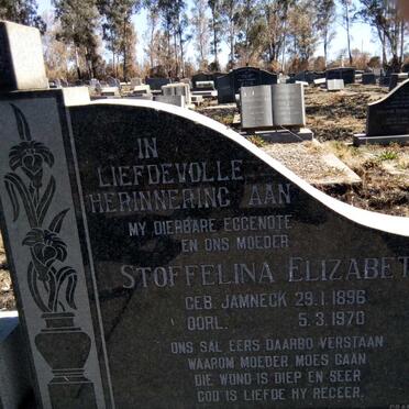 OTTO Gabriel Johannes 1892-1978 &amp; Elizabeth Stoffelina JAMNECK 1896-1970