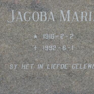 PRETORIUS Hendrik Lodewyk 1907-1983 &amp; Jacoba Maria 1918-1992