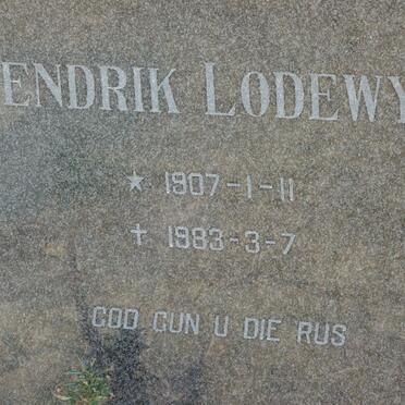 PRETORIUS Hendrik Lodewyk 1907-1983