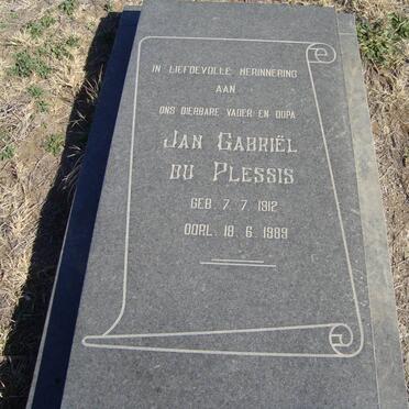 PLESSIS Jan Gabriël, du 1912-1989