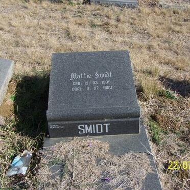 SMIDT Mattie 1903-1983