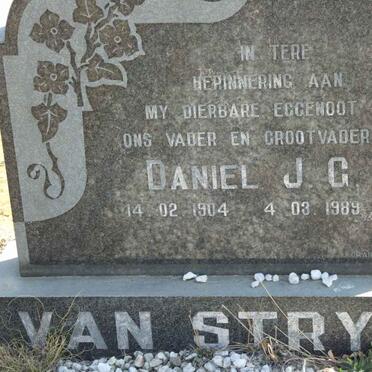 STRYP Daniel J.G., van 1904-1989 &amp; Johanna C.H. 1908-1997