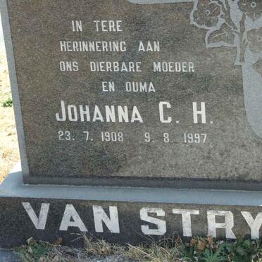 STRYP Johanna C.H., van 1908-1997