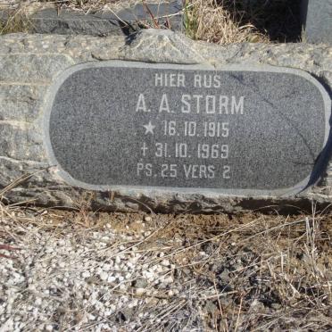 STORM A.A. 1915-1969