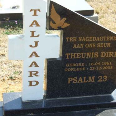 TALJAARD Theunis Dirkse 1961-2008