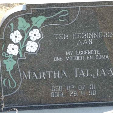TALJAARD Martha 1931-1990