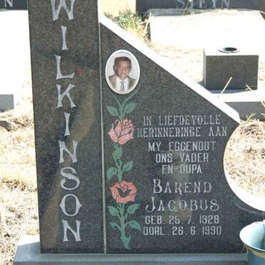 WILKINSON Barend Jacobus 1928-1990
