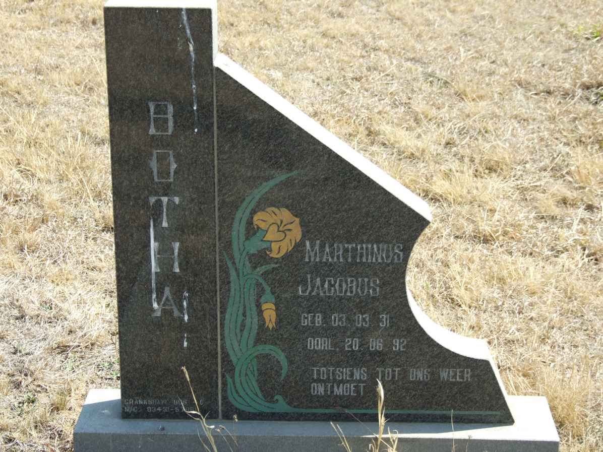 BOTHA Marthinus Jacobus 1931-1992