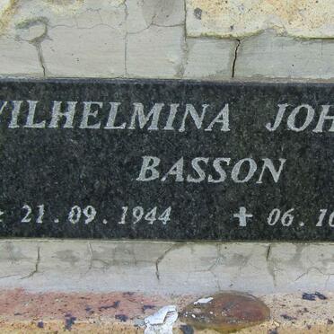 BASSON Wilhelmina Johanna 1944-1999