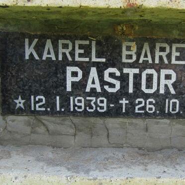 PASTOR Karel Barend 1939-1994