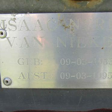 NIEKERK Isaac Nerbel, van 1933-1995