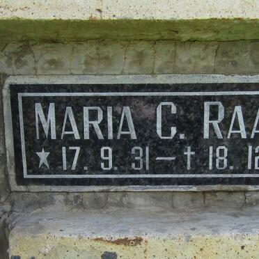 RAATH Maria C. 1931-1999