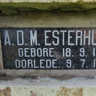 ESTERHUIZEN A.D.M. 1918-1998