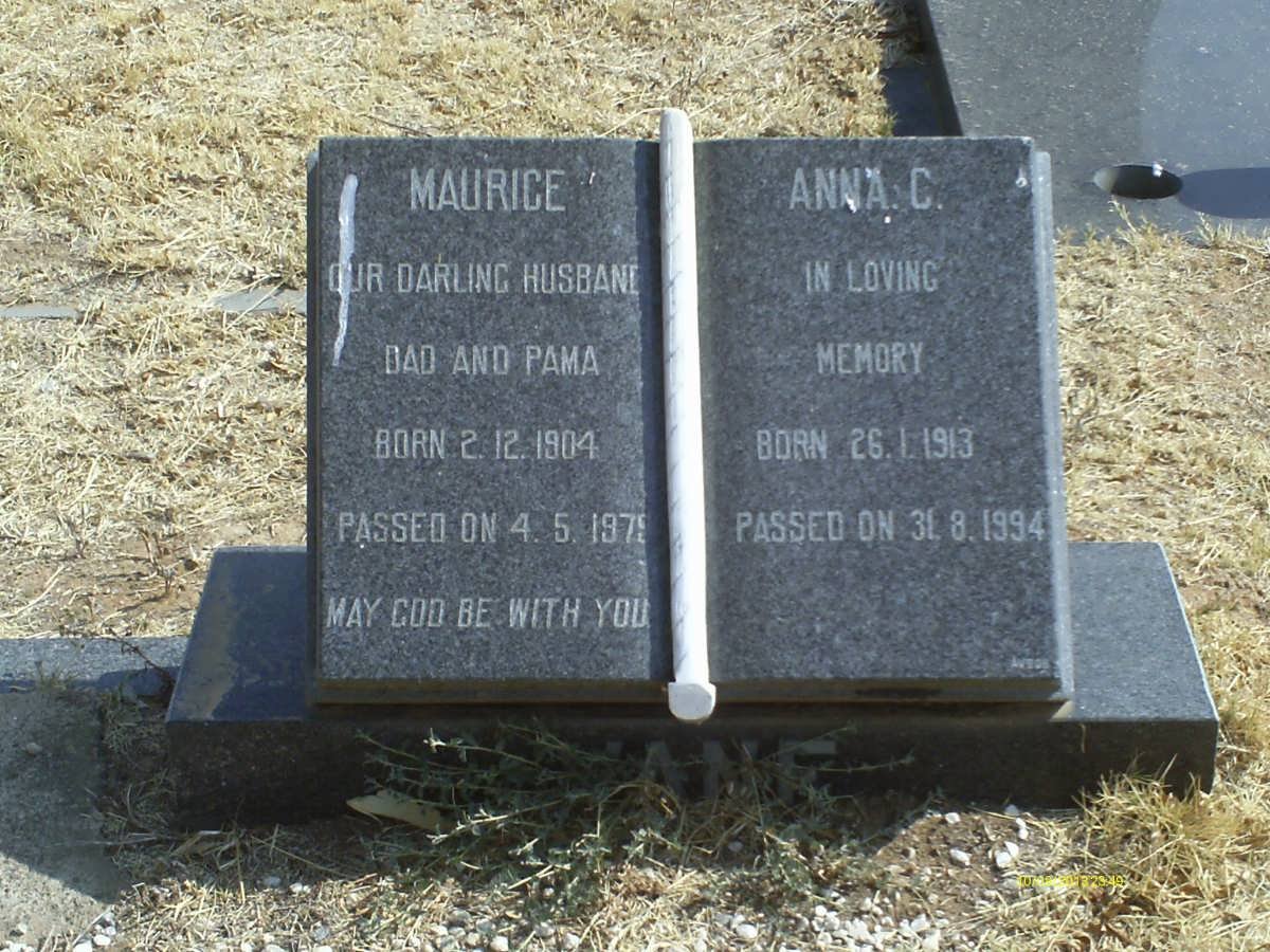 ?ANE Maurice 1904-1979 &amp; Anna C. 1913-194