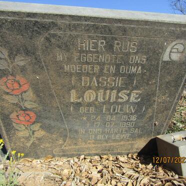 ? Louise nee LOUW 1936-1990