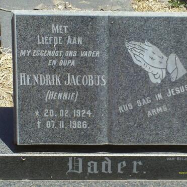 ? Hendrik Jacobus 1924-1986