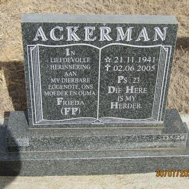 ACKERMAN F.P. 1941-2005