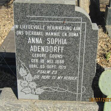 ADENDORFF Victor Herbert 1881-1957 &amp; Anna Sophia GOUWS 1888-1979 2.