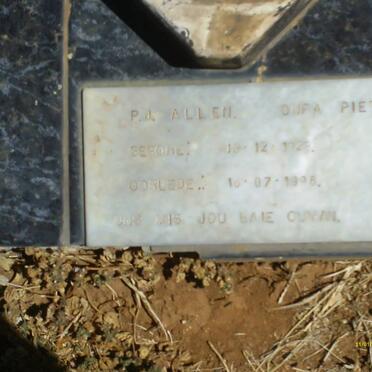 ALLEN P.J. 1928-1998